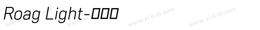 Roag Light字体转换